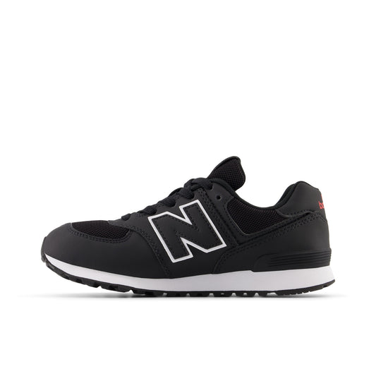 New Balance Kids 574 Encap Black Sneakers (GC574MSB)