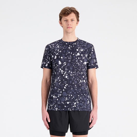 New Balance Men's Black Multi T-shirt