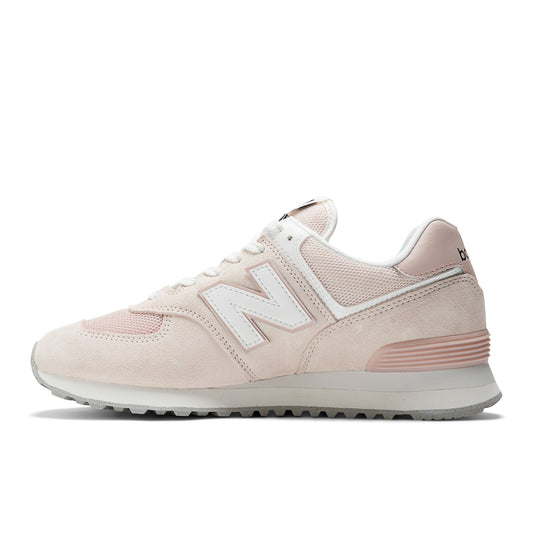 New Balance Unisex 574 Alloy/Pink Sneakers
