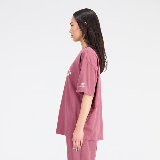 New Balance Women's Washed Burgundy T-shirt