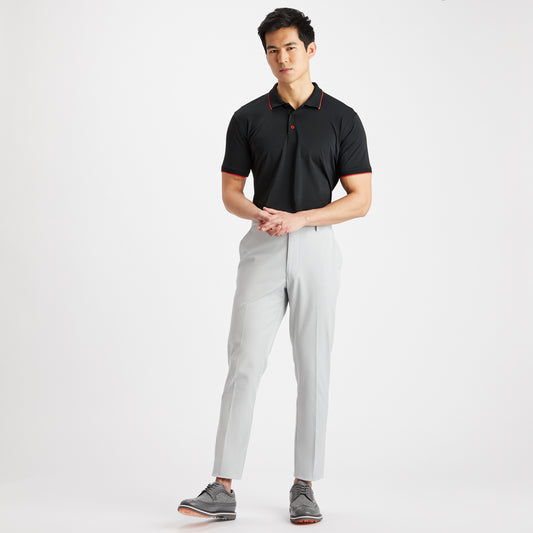 GFORE MEN PLEATED COLLAR POLO T-SHIRT