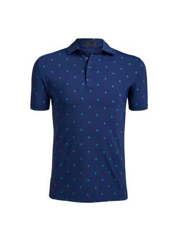 GFORE MEN MINI SKULL AND TEES BUTTON DOWN POLO T-SHIRT