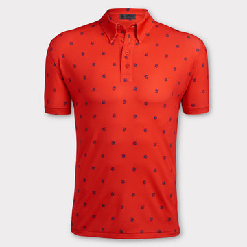 GFORE MEN MINI G BUTTON DOWN POLO T-SHIRT