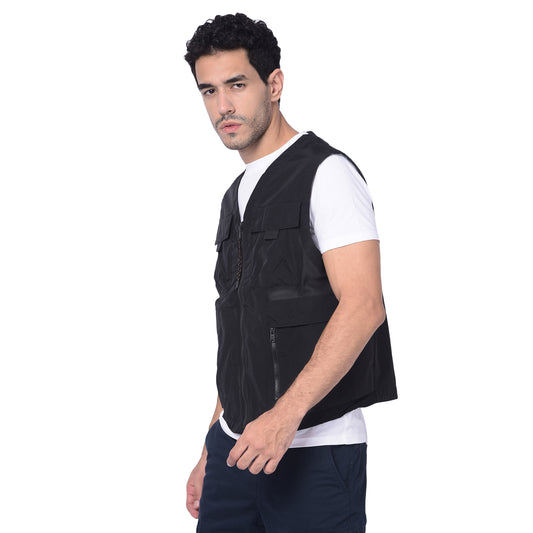 Timberland Men Black Outdoor Utility Vest