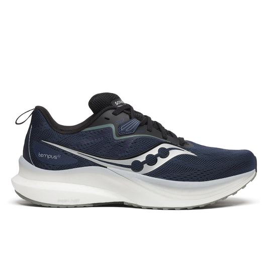 Saucony Men Tempus 2 Running Shoes  Pwrrun Pb Navy/Black