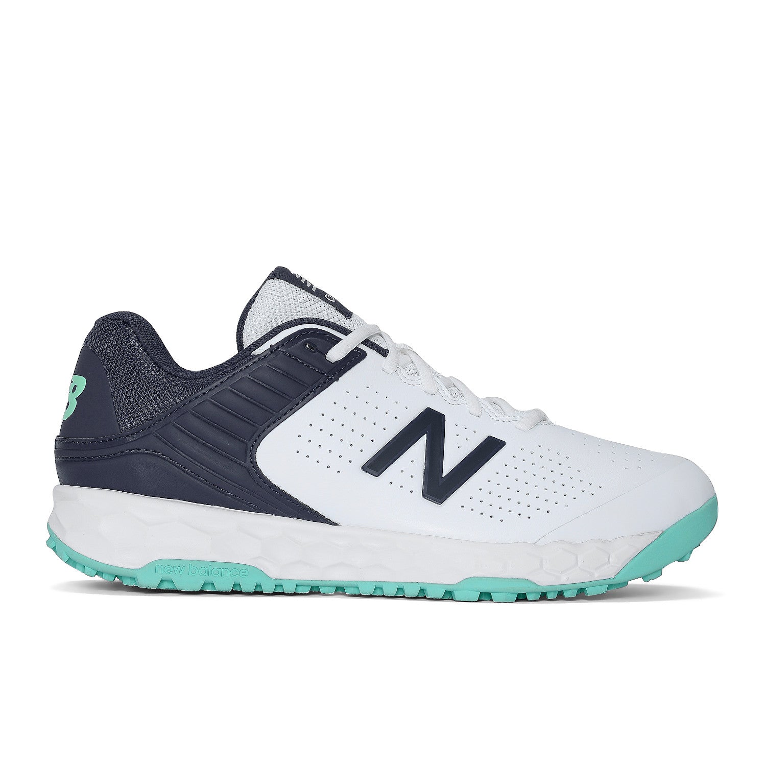 New Balance Men 4020 White Cricket Shoes.