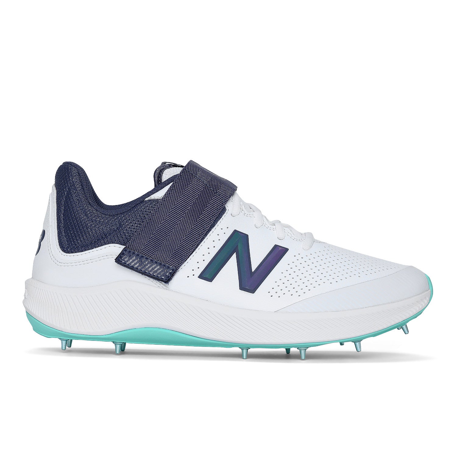 New Balance Men 4040 White Cricket Shoes.