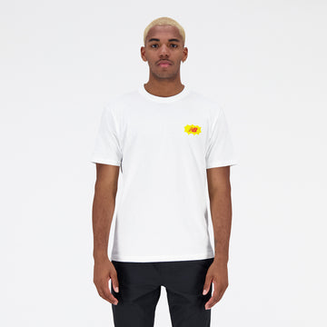 New Balance White Man's Tshirt-MT31523