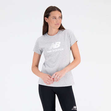 New Balance Grey Woman's Tshirt-WT31546