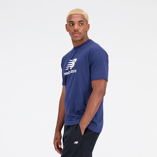 New Balance Navy Blue Man's Tshirt-MT31541