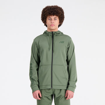New Balance Olive Man's Hoodie-MJ23020