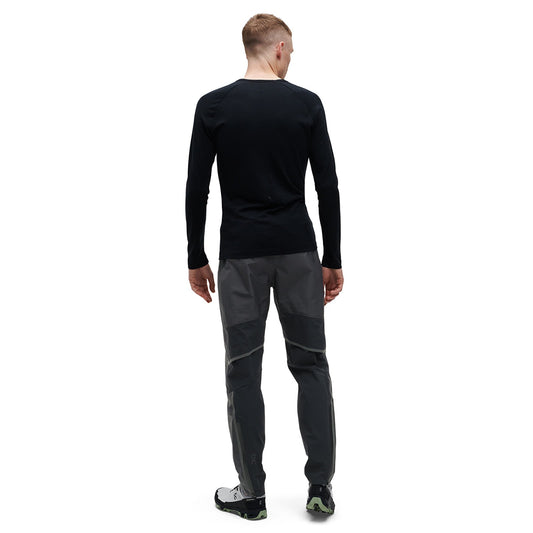 ON Men Black Polyester Blend Running Pant