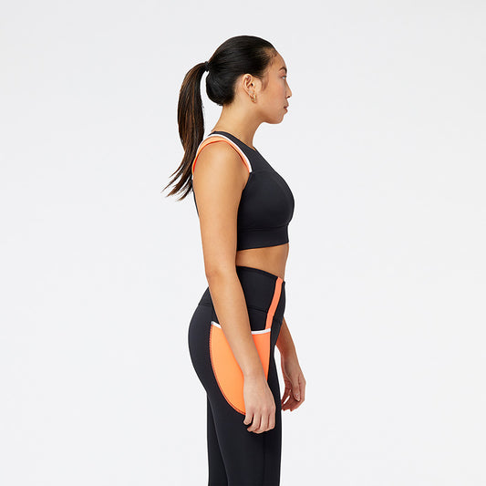 New Balance Black Woman's Sports Bra-WB21110