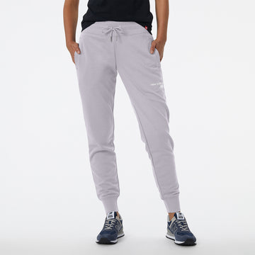 New Balance Grey Woman's Trackpant-WP03805