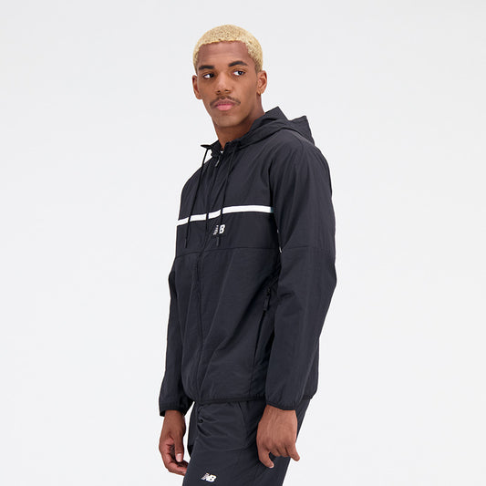New Balance Black Man's Hoodie-MJ31500