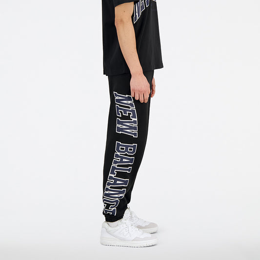 New Balance Black Man's Trackpant-UP31550