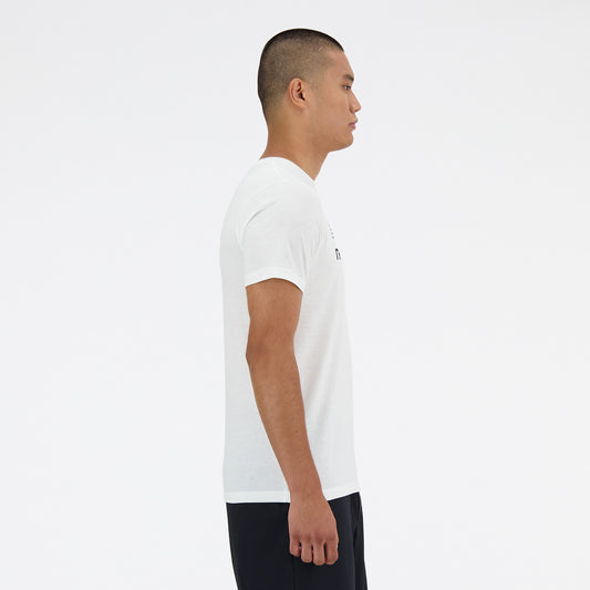 New Balance White Man's Tshirt-MT41071