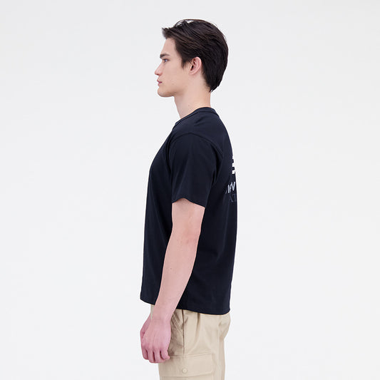 New Balance Black Man's Tshirt-MT31504