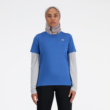 New Balance Blue Woman's Tshirt-WT41222