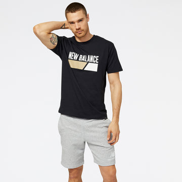 New Balance Black Man's Tshirt-MT23901