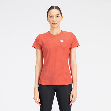 New Balance Orange Woman's Tshirt-WT33281