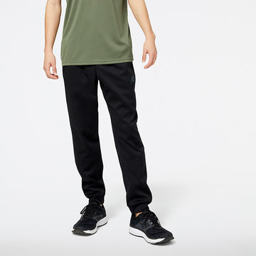 New Balance Black Man's Trackpant-MP23022