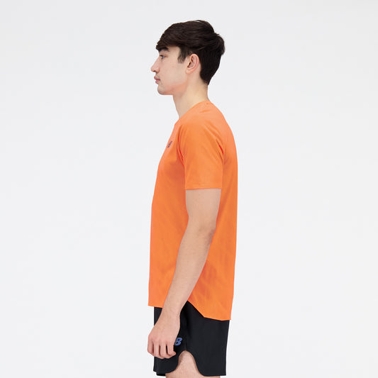 New Balance Orange Man's Tshirt-MT23281