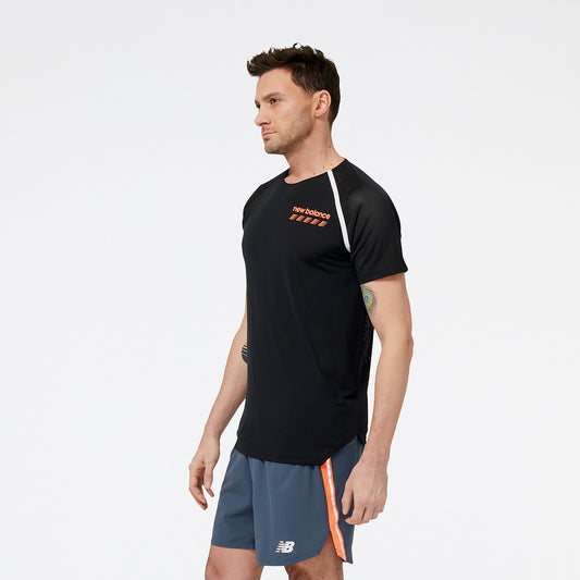 New Balance Black Man's Tshirt-MT31241
