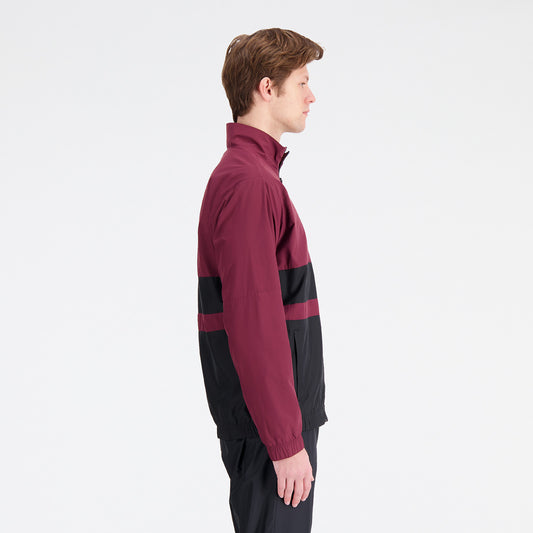 New Balance Burgundy Man's Jacket-MJ31010