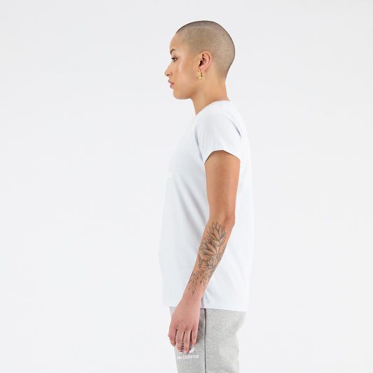 New Balance White Woman's Tshirt-WT31546