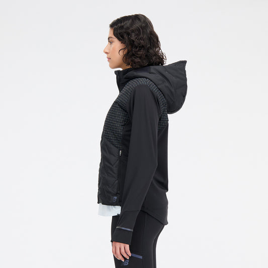 New Balance Black Woman's Hoodie-WJ33256