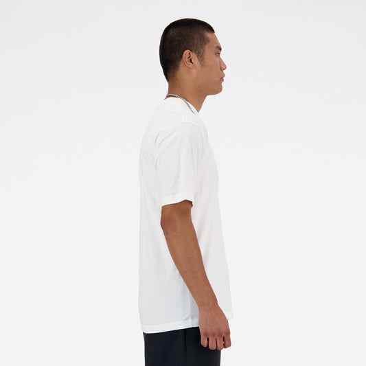 New Balance White Man's Tshirt-MT41591