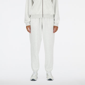 New Balance White Woman's Trackpant-WP41500