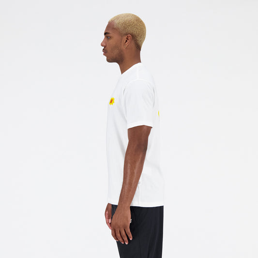 New Balance White Man's Tshirt-MT31523