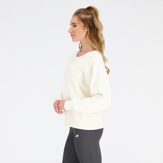 New Balance Cream Woman's Tshirt-WT31500