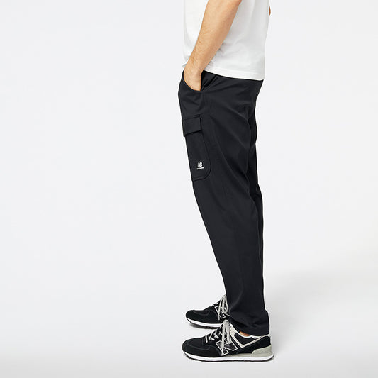 New Balance Black Man's Trackpant-MP23506 E
