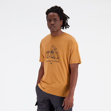 New Balance Yellow Man's Tshirt-MT31560