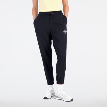 New Balance Black Woman's Trackpant-WP31508
