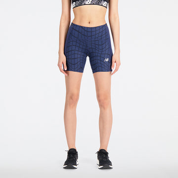 New Balance Navy Blue Woman's Shorts-WS21278