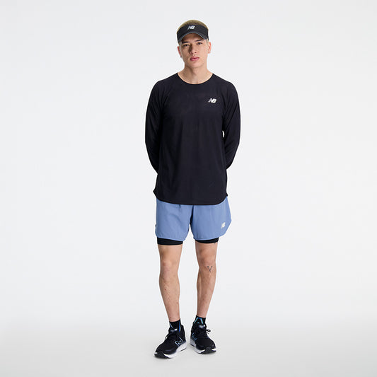 New Balance Black Man's Tshirt-MT33286