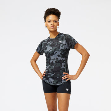 New Balance Black Woman's Tshirt-WT23223