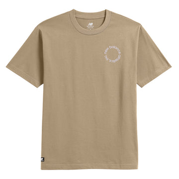 New Balance Beige Man's Tshirt-MT31575