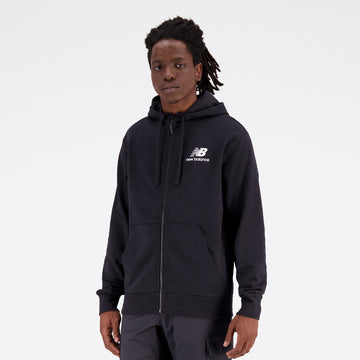 New Balance Black Man's Hoodie-MJ31536