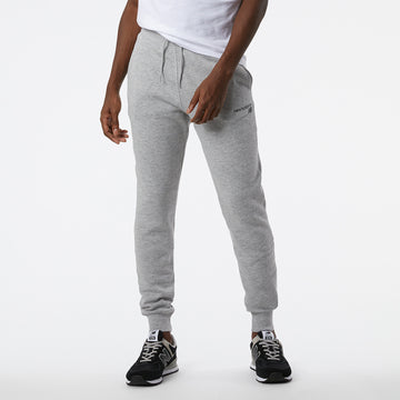 New Balance Grey Man's Trackpant-MP03904