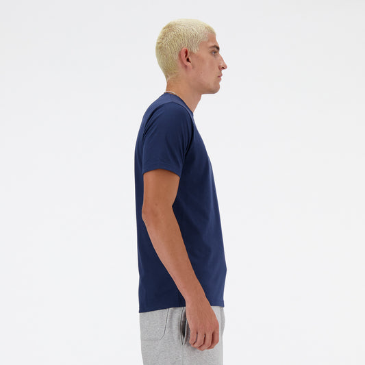 New Balance Navy Blue Man's Tshirt-MT41071