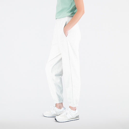New Balance White Woman's Trackpant-WP31503