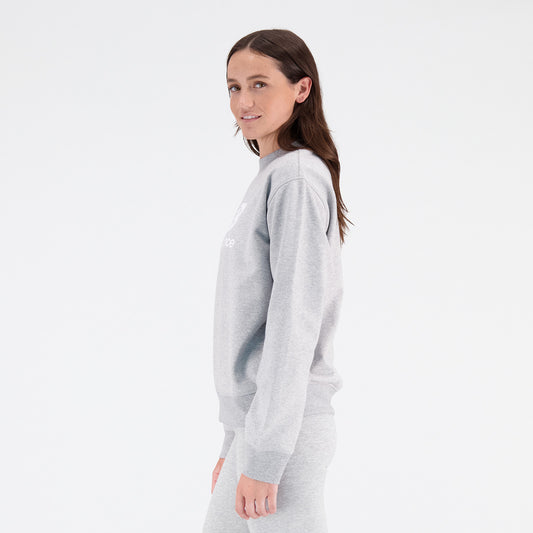 New Balance Grey Woman's Sweatshirt-WT31532