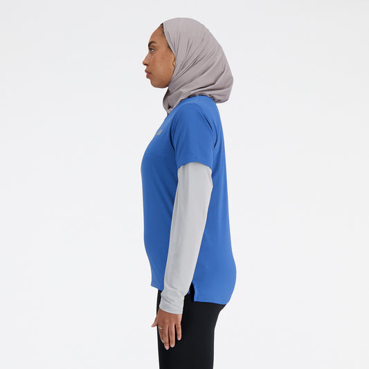 New Balance Blue Woman's Tshirt-WT41222