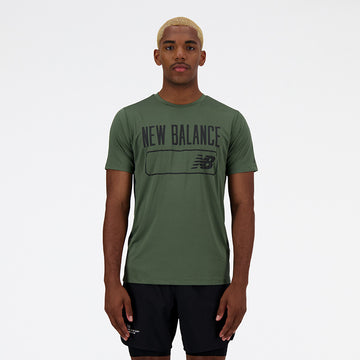 New Balance Olive Man's Tshirt-MT31074