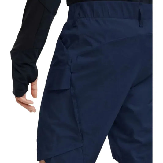 ON Men Navy Polyester Blend Sports Short